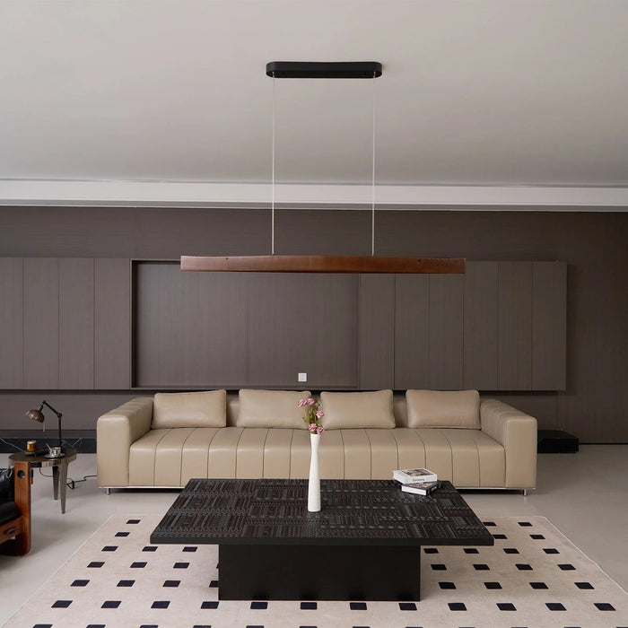 Horizon Linear Wood Pendant Lamp - Simprolos