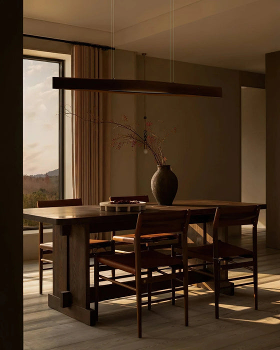 Horizon Linear Wood Pendant Lamp - Simprolos
