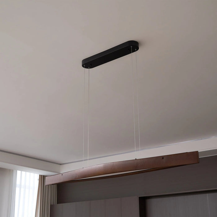 Horizon Linear Wood Pendant Lamp - Simprolos