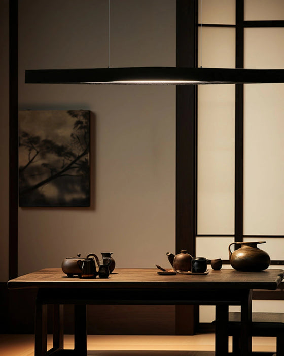 Horizon Linear Wood Pendant Lamp - Simprolos