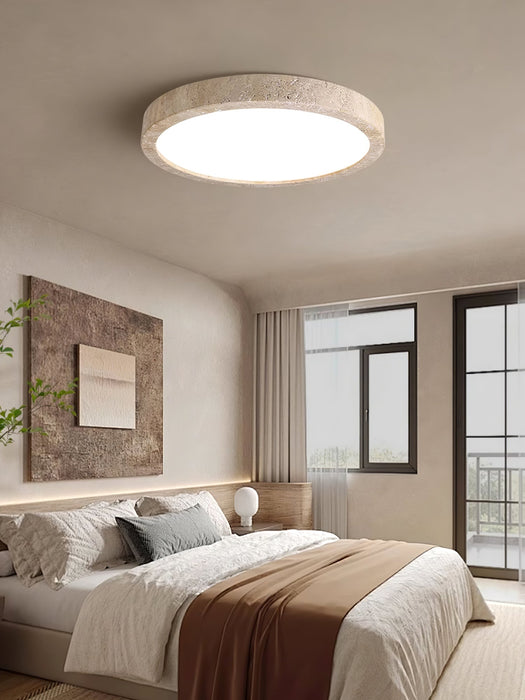 Horizon Travertine Ceiling Light - Simprolos