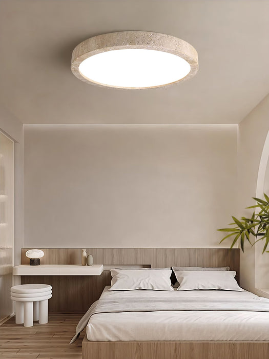 Horizon Travertine Ceiling Light - Simprolos