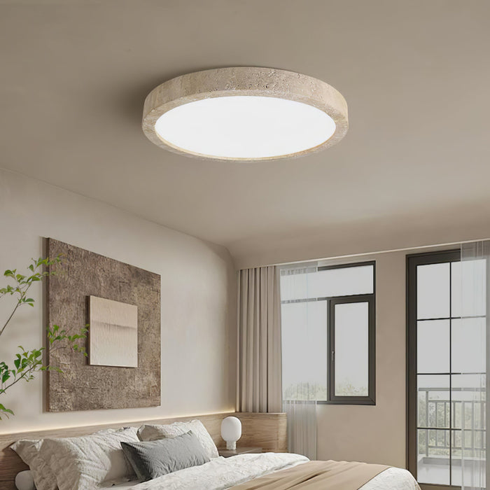 Horizon Travertine Ceiling Light - Simprolos