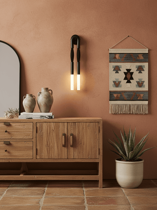 Horsehair Wall Lamp - Simprolos