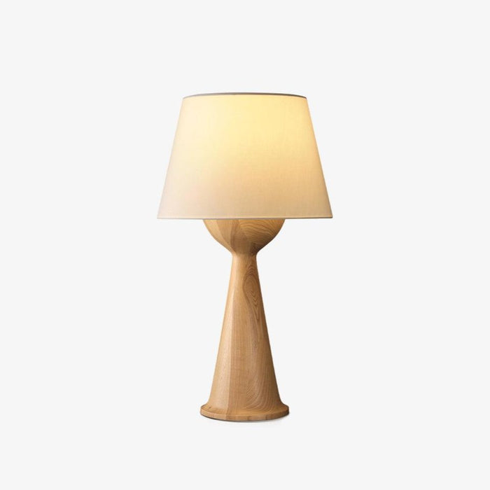 Hourglass Wood Table Lamp - Simprolos
