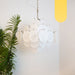Isadora Glass White Disc Chandelier - Simprolos