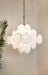 Isadora Glass White Disc Chandelier - Simprolos