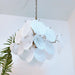 Isadora Glass White Disc Chandelier - Simprolos