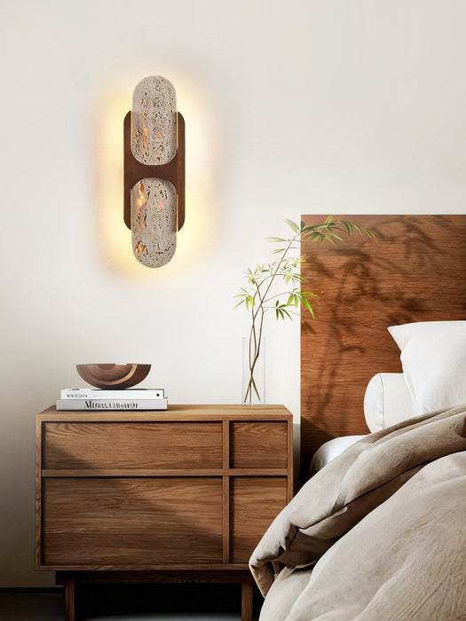 Isla Travertine Wall Light - Simprolos