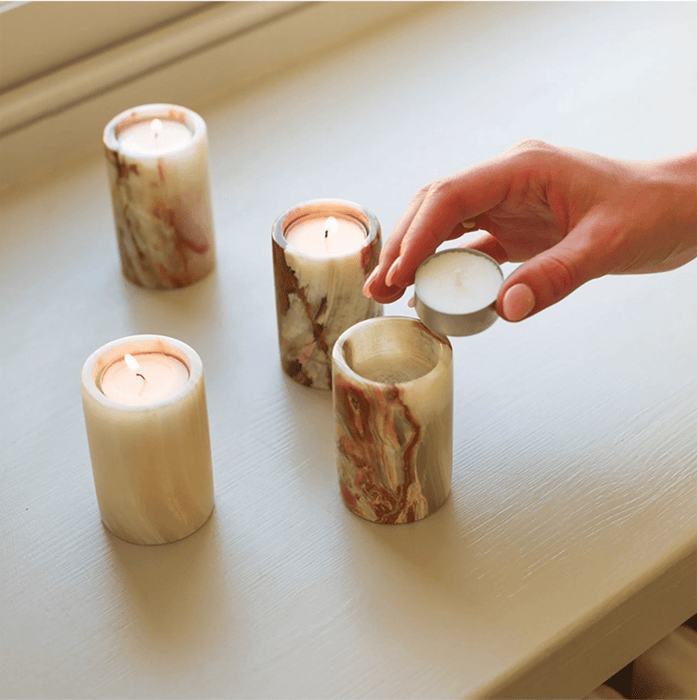 Jade Candle Holder - Simprolos