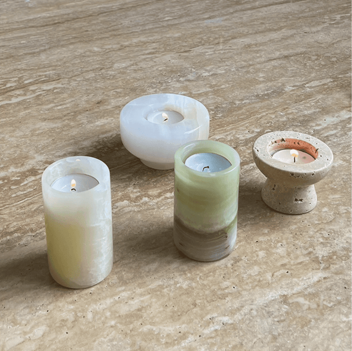Jade Candle Holder - Simprolos