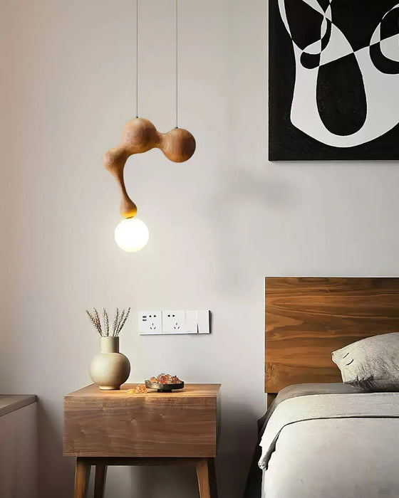 Jenna Wooden Pendant Lamp - Simprolos