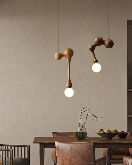 Jenna Wooden Pendant Lamp - Simprolos