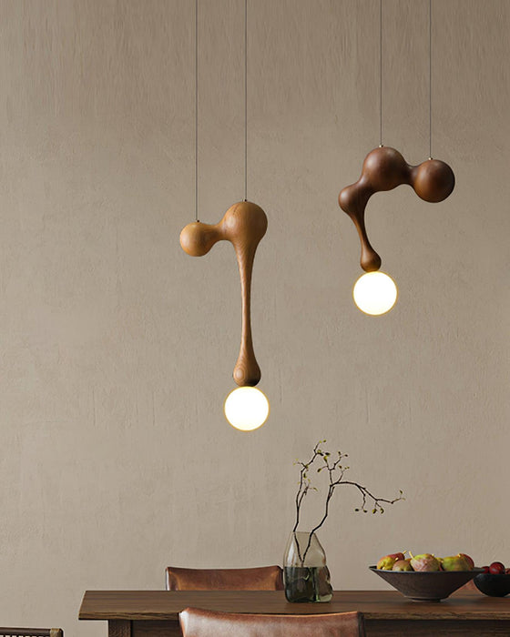 Jenna Wooden Pendant Lamp - Simprolos