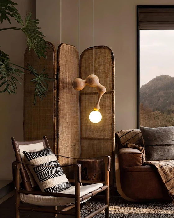 Jenna Wooden Pendant Lamp - Simprolos