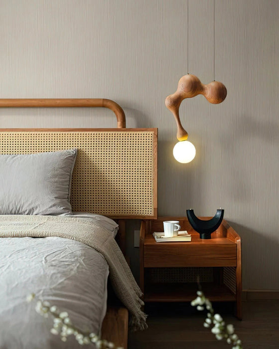 Jenna Wooden Pendant Lamp - Simprolos