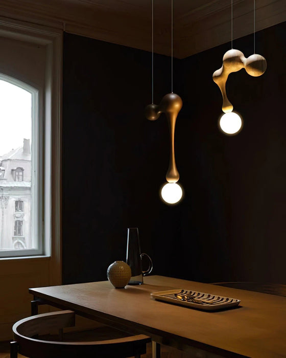 Jenna Wooden Pendant Lamp - Simprolos