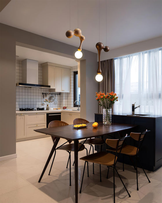 Jenna Wooden Pendant Lamp - Simprolos