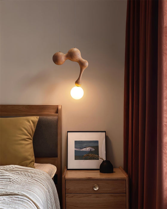 Jenna Wooden Pendant Lamp - Simprolos