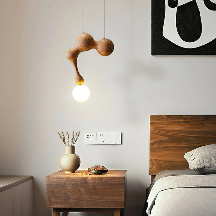 Jenna Wooden Pendant Lamp - Simprolos