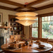 Kazu Cone Silk Pendant Lamp - Simprolos