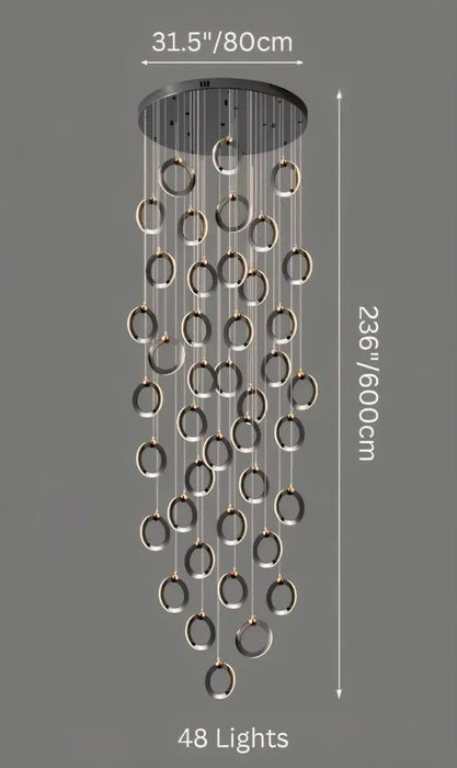 Khaatem Staircase Chandelier - Simprolos