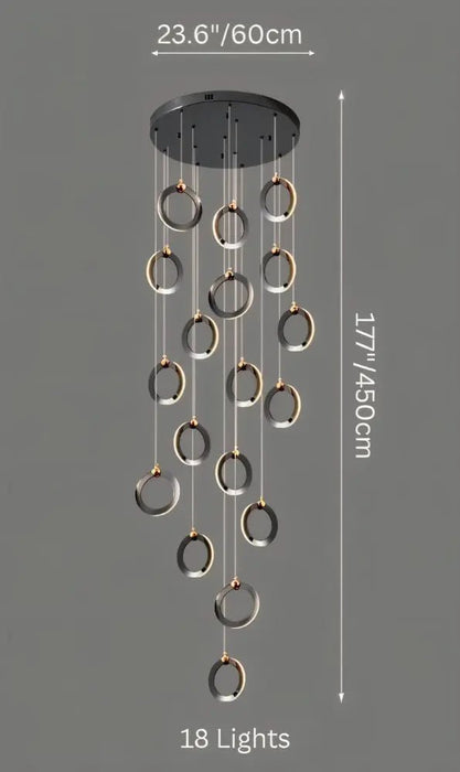 Khaatem Staircase Chandelier - Simprolos