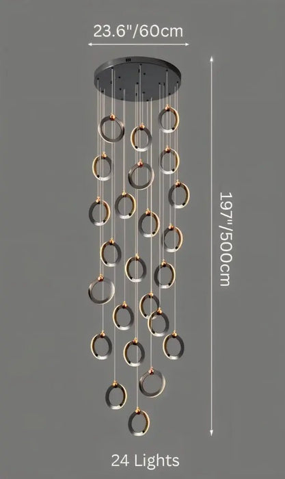Khaatem Staircase Chandelier - Simprolos