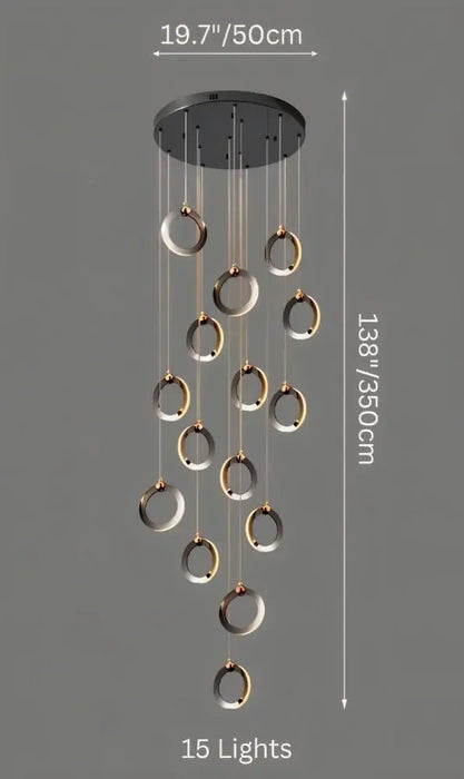 Khaatem Staircase Chandelier - Simprolos
