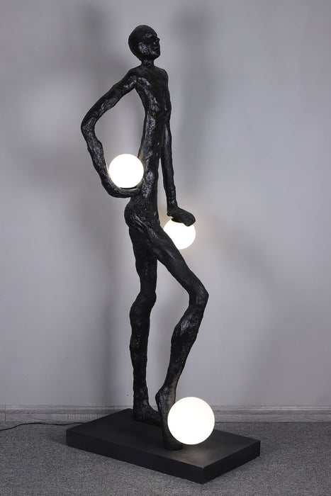 Kicking Ball Sculpture Character Floor Lamp - Simprolos