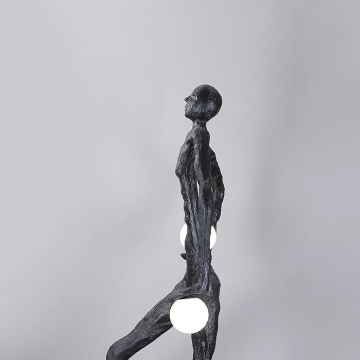 Kicking Ball Sculpture Character Floor Lamp - Simprolos