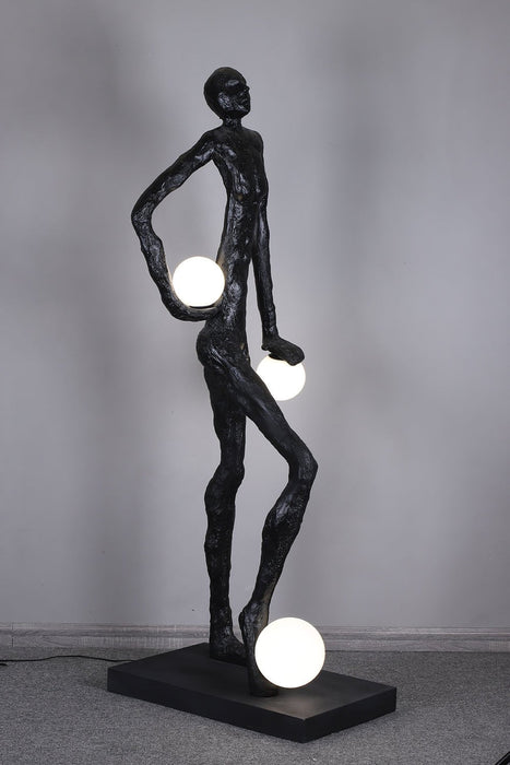 Kicking Ball Sculpture Character Floor Lamp - Simprolos