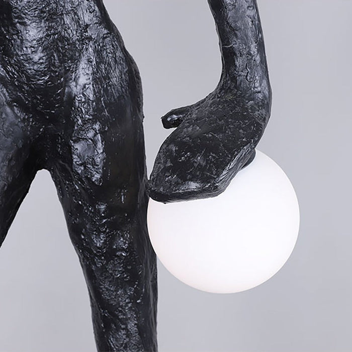 Kicking Ball Sculpture Character Floor Lamp - Simprolos