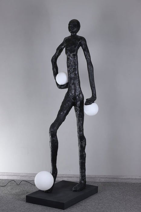 Kicking Ball Sculpture Character Floor Lamp - Simprolos