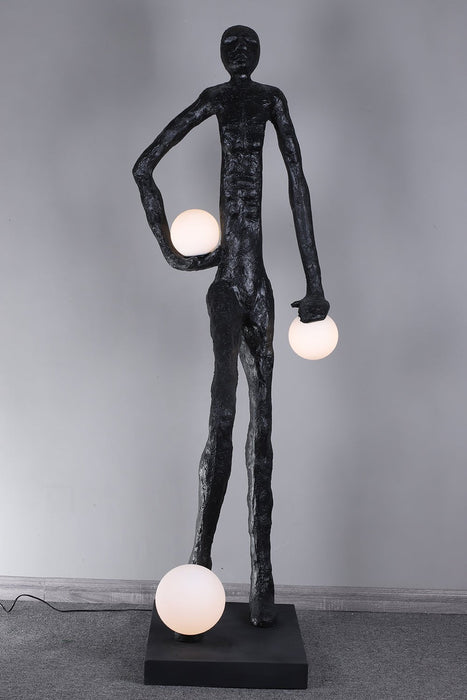 Kicking Ball Sculpture Character Floor Lamp - Simprolos
