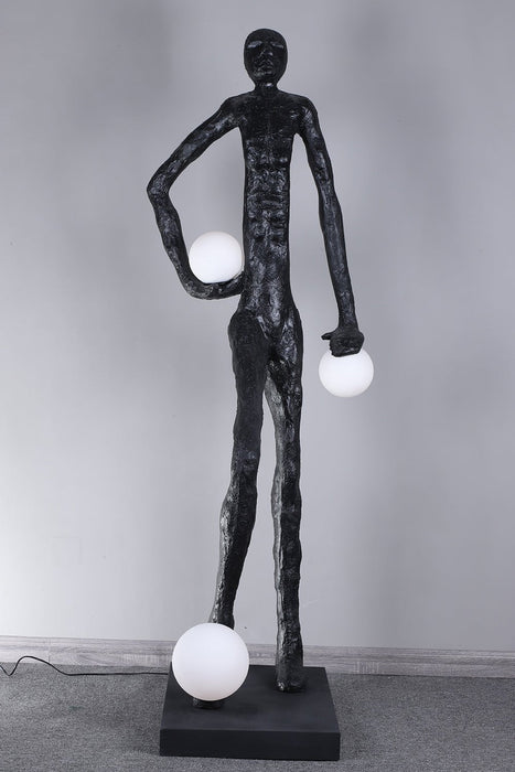 Kicking Ball Sculpture Character Floor Lamp - Simprolos
