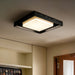 Kurin Wood Frame Ceiling Light - Simprolos