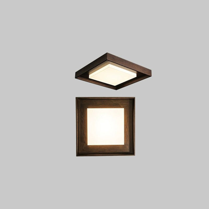 Kurin Wood Frame Ceiling Light - Simprolos