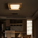 Kurin Wood Frame Ceiling Light - Simprolos