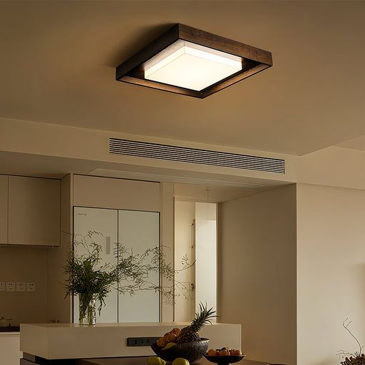 Kurin Wood Frame Ceiling Light - Simprolos