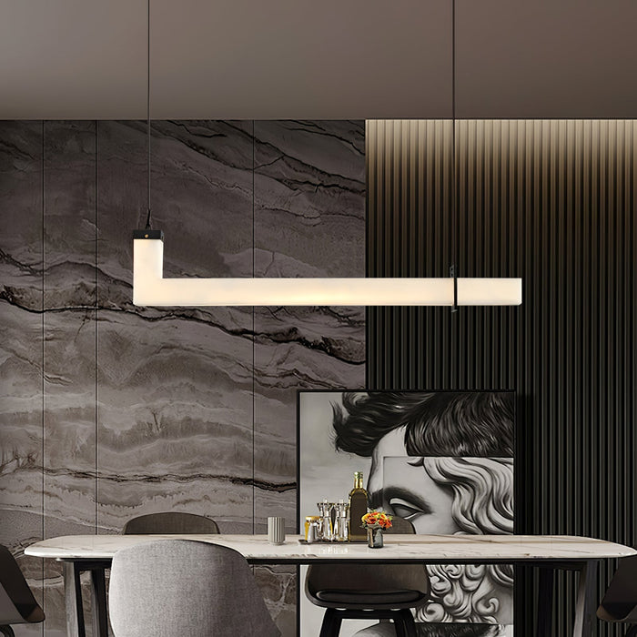 L - Axis Alabaster Pendant Lamp - Simprolos