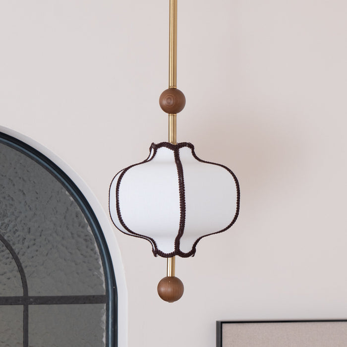 Lantern Fabric Pendant Light - Simprolos