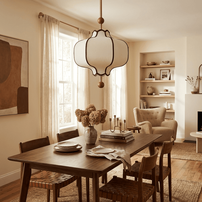 Lantern Fabric Pendant Light - Simprolos