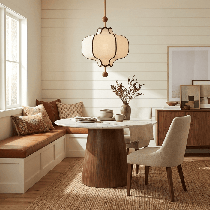 Lantern Fabric Pendant Light - Simprolos