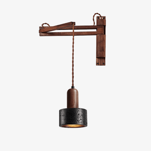 Lava Stone Swing Arm Wall Lamp - Simprolos