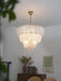 Layered Glass Petal Chandelier - Simprolos