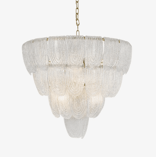 Layered Glass Petal Chandelier - Simprolos
