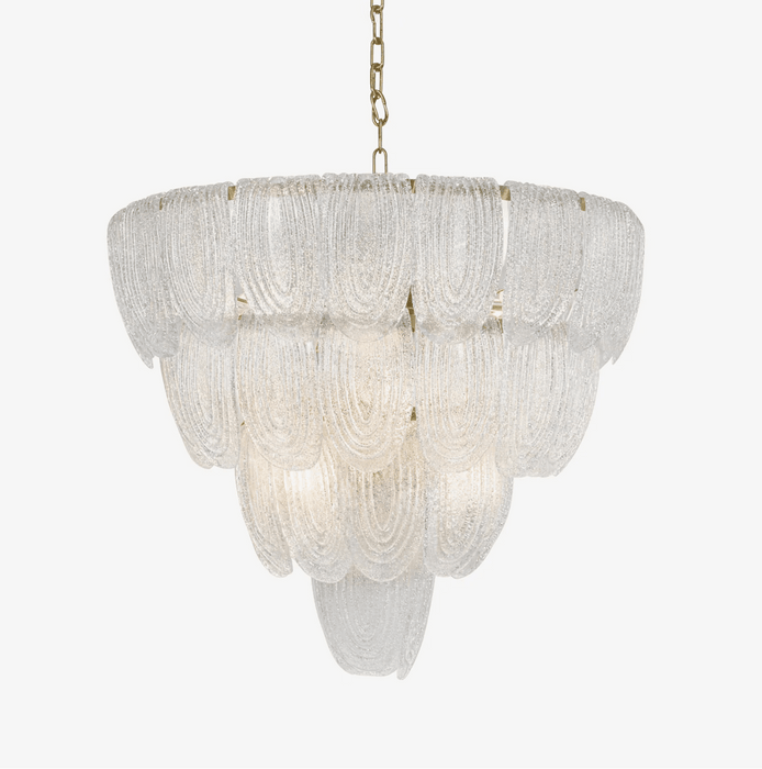 Layered Glass Petal Chandelier - Simprolos