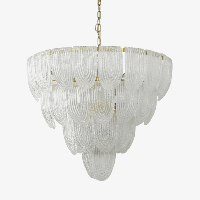Layered Glass Petal Chandelier - Simprolos