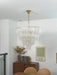 Layered Glass Petal Chandelier - Simprolos